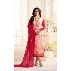 6365 RED AND PINK KASEESH VICTORIA PARTY WEAR STRAIGHT CHURIDAR SALWAR KAMEEZ 